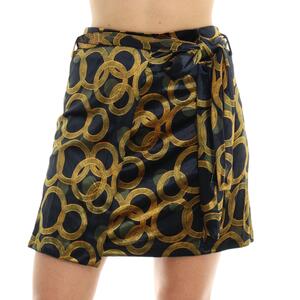 GONNA VELVET CIRCLE SABINA GIALLO